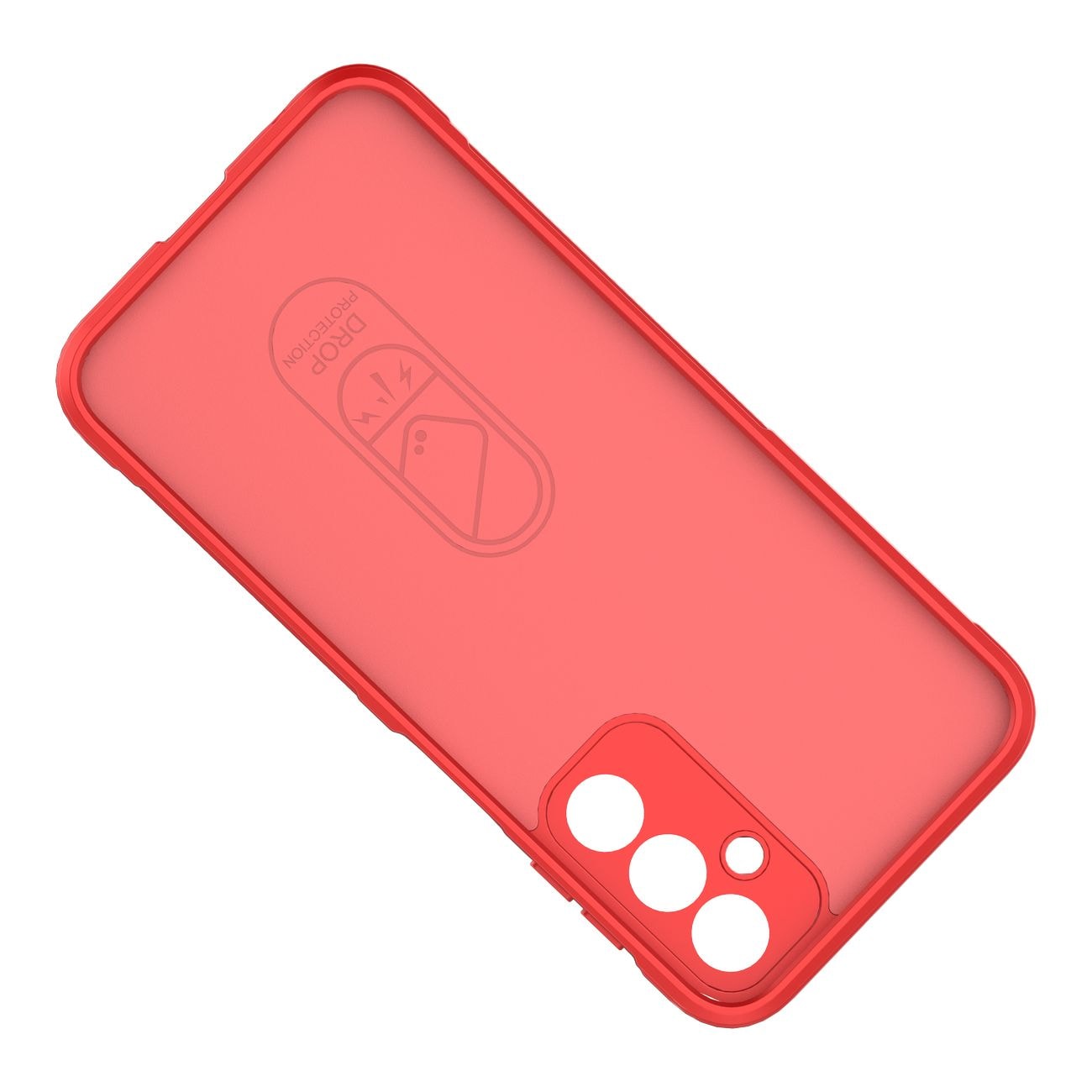 Magic Shield-etui for Samsung Galaxy A24 4G fleksibelt pansredeksel rødt