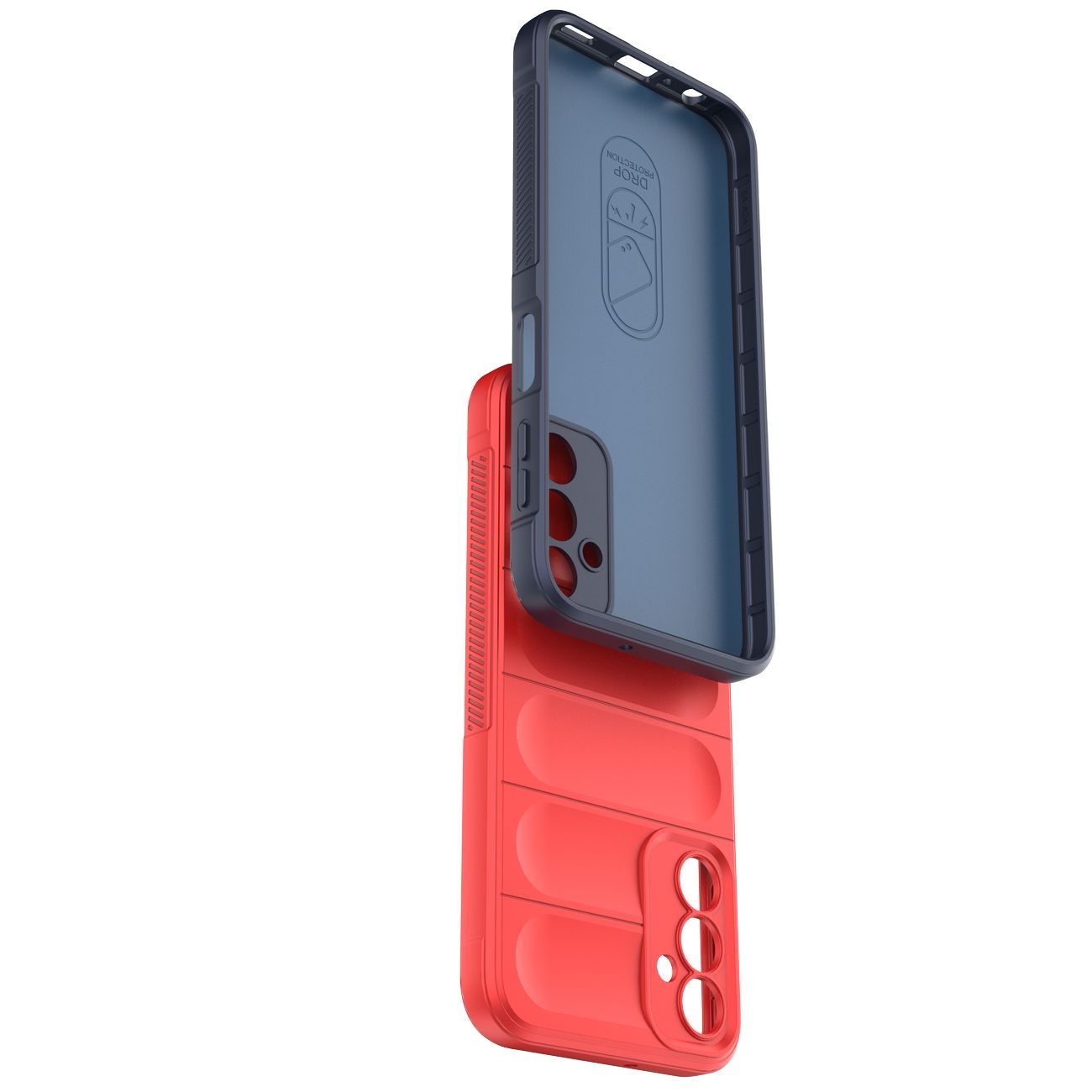 Magic Shield-etui for Samsung Galaxy A24 4G fleksibelt pansredeksel rødt