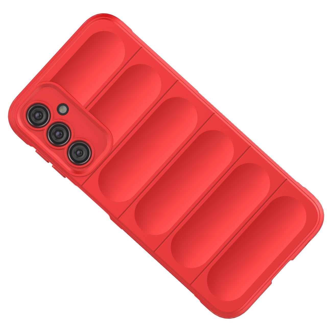 Magic Shield-etui for Samsung Galaxy A24 4G fleksibelt pansredeksel rødt
