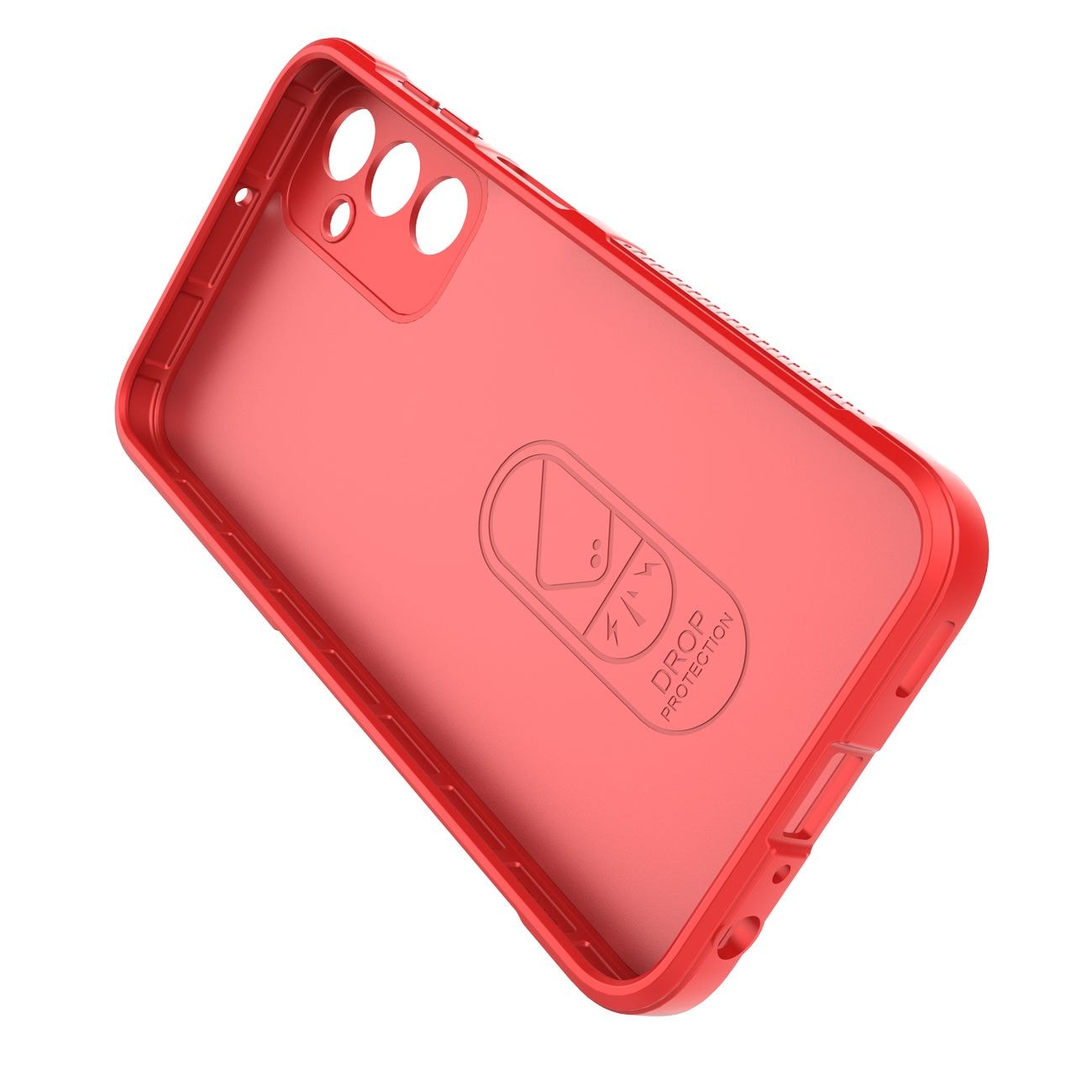 Magic Shield-etui for Samsung Galaxy A24 4G fleksibelt pansredeksel rødt