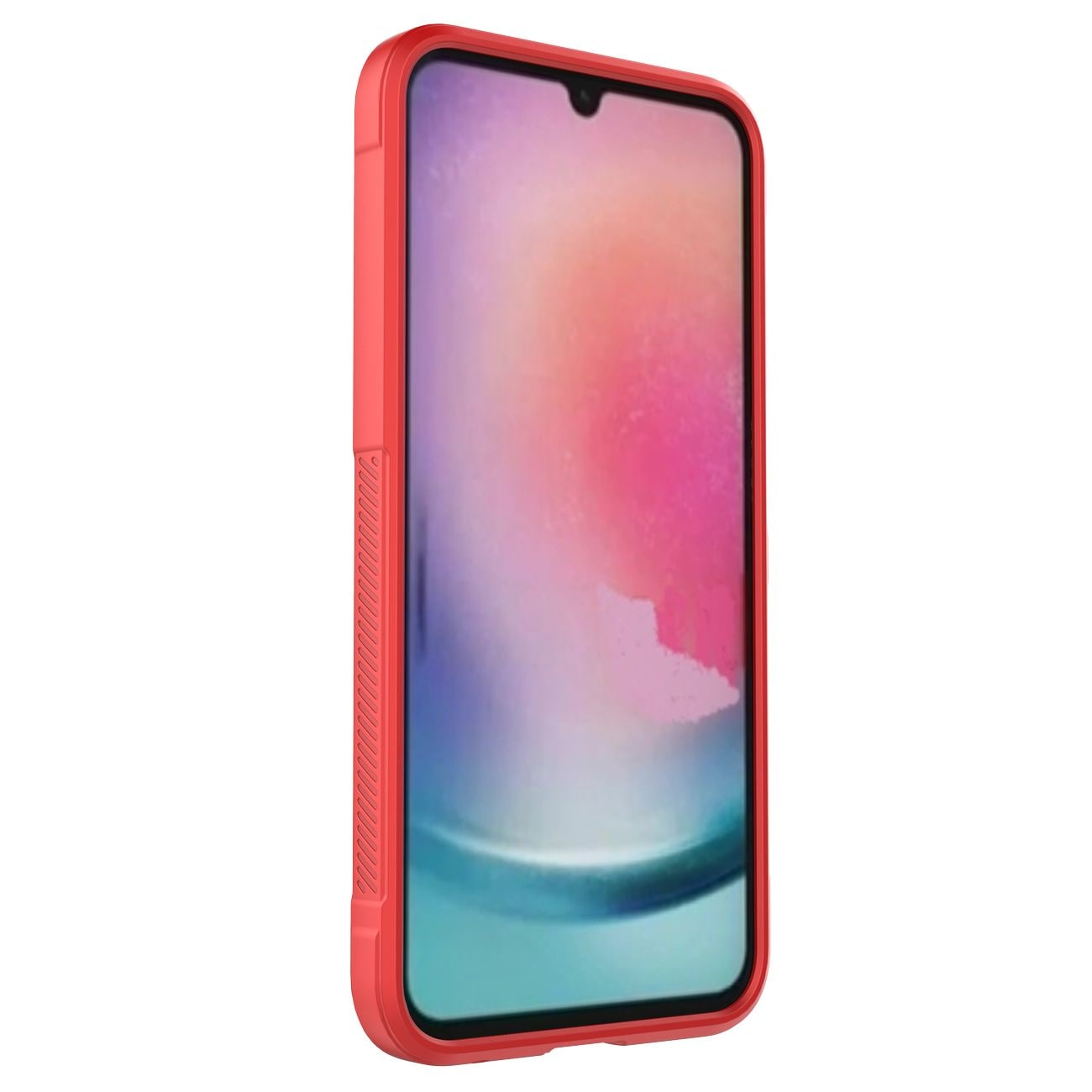 Magic Shield-etui for Samsung Galaxy A24 4G fleksibelt pansredeksel rødt