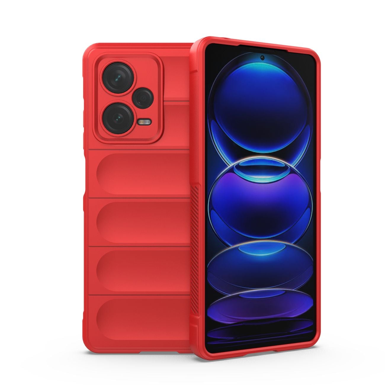 Magic Shield-etui for Xiaomi Redmi Note 12 Pro+ fleksibelt pansredeksel rødt