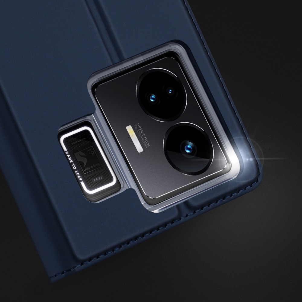 Dux Ducis Skin Pro-etui for Realme GT Neo 5 / Realme GT3 Flip Cover Card Wallet Stand Svart