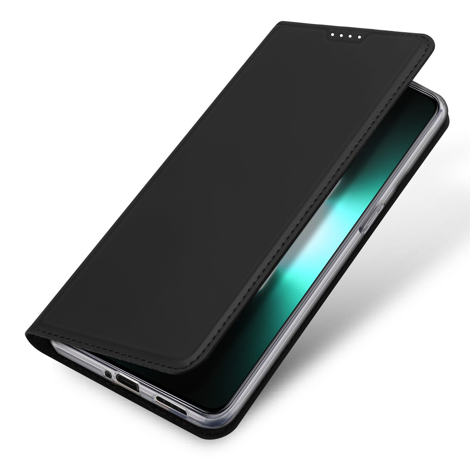 Dux Ducis Skin Pro-etui for Realme GT Neo 5 / Realme GT3 Flip Cover Card Wallet Stand Svart