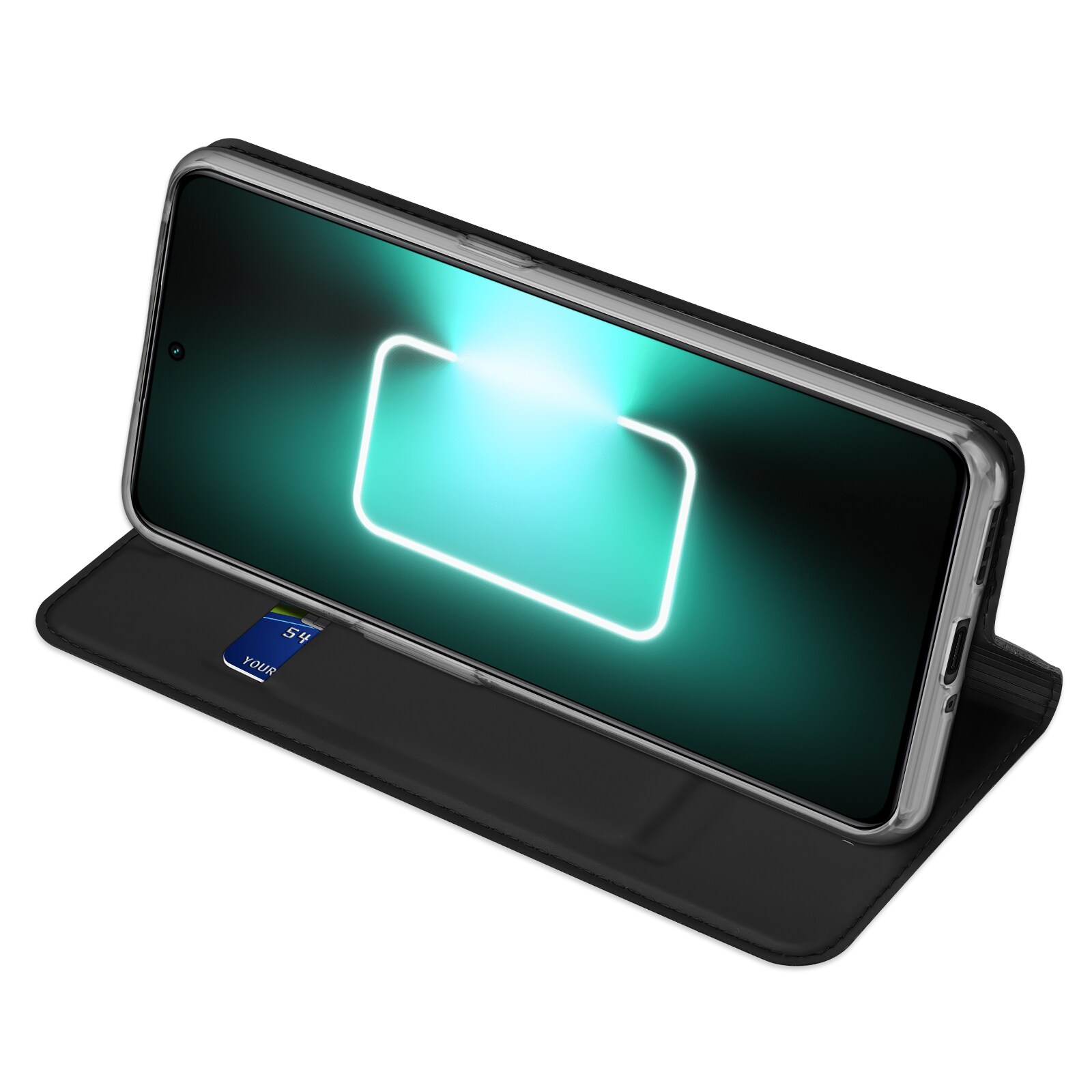Dux Ducis Skin Pro-etui for Realme GT Neo 5 / Realme GT3 Flip Cover Card Wallet Stand Svart