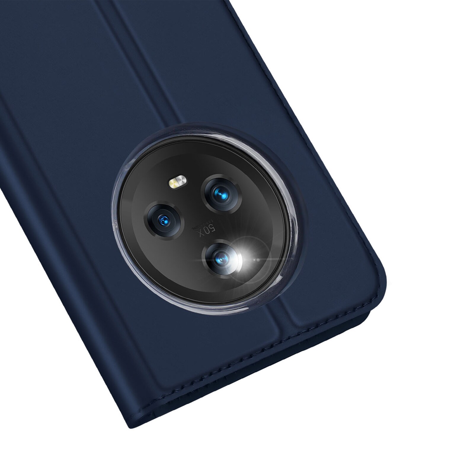 Dux Ducis Skin Pro-etui til Honor Magic5 Flip Card Wallet Stand blå