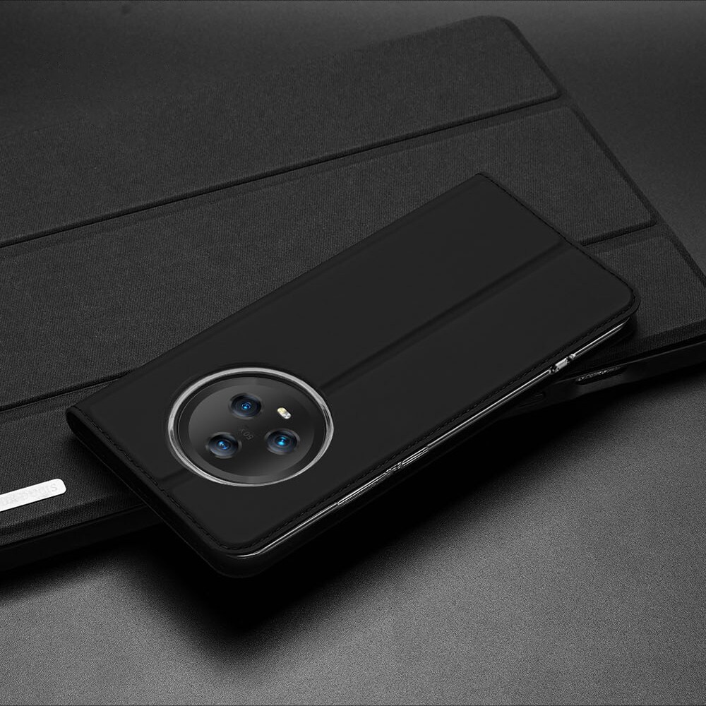 Dux Ducis Skin Pro-etui for Honor Magic5 flip cover kort lommebokstativ svart