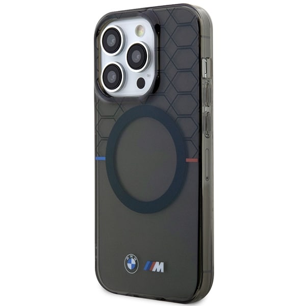 Etui BMW BMHMP14LHGPK iPhone 14 Pro 6,1" grå/grå mønster MagSafe