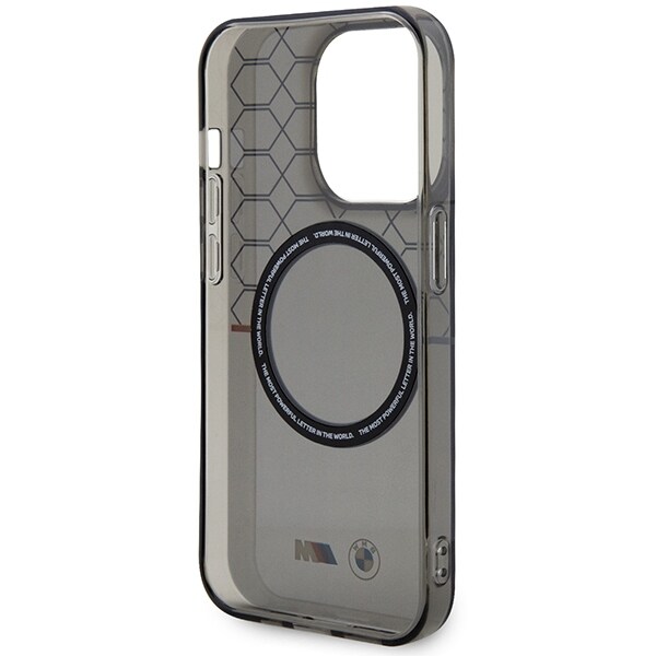Etui BMW BMHMP14LHGPK iPhone 14 Pro 6,1" grå/grå mønster MagSafe