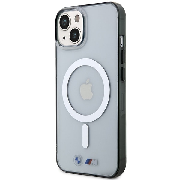 BMW BMHMP14SHCRS iPhone 14 6,1" gjennomsiktig hardcase Silver Ring MagSafe