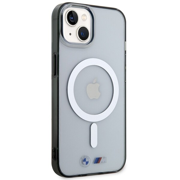BMW BMHMP14SHCRS iPhone 14 6,1" gjennomsiktig hardcase Silver Ring MagSafe