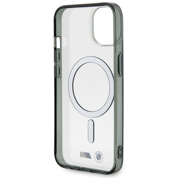 BMW BMHMP14SHCRS iPhone 14 6,1" gjennomsiktig hardcase Silver Ring MagSafe