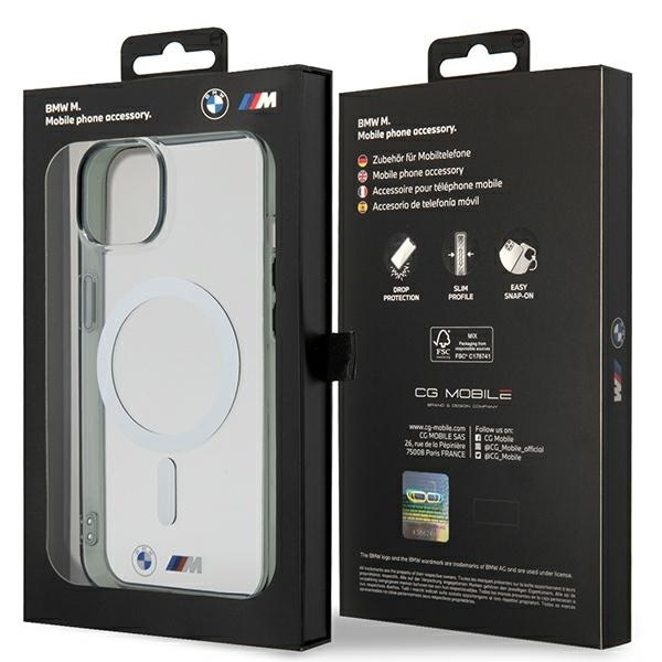 BMW BMHMP14SHCRS iPhone 14 6,1" gjennomsiktig hardcase Silver Ring MagSafe
