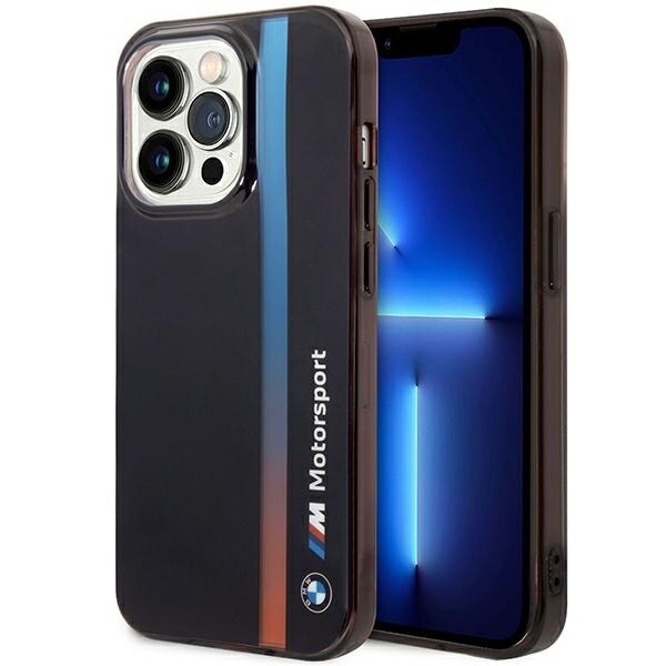 Koffert BMW BMHCP14L22HVGV iPhone 14 Pro 6,1" svart/svart IML Tricolor Stripe