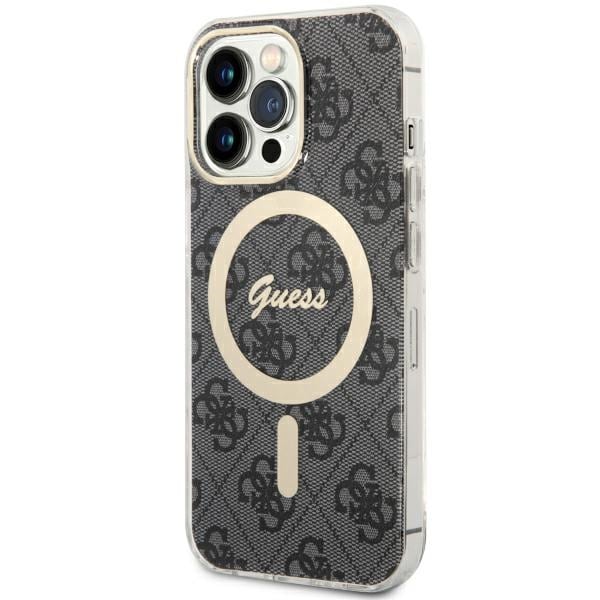 Guess GUHMP13LH4STK iPhone 13 Pro / 13 6,1" svart/svart hardcase 4G MagSafe