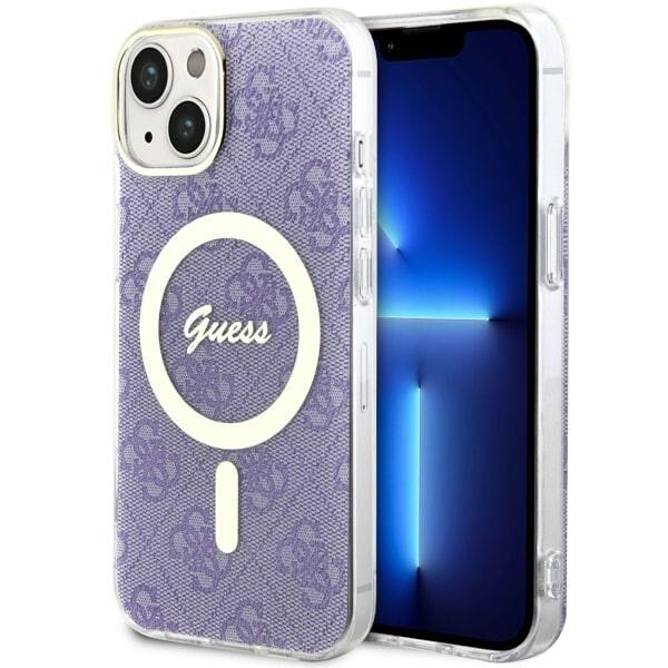 Guess 4G MagSafe-etui for iPhone 14 - lilla