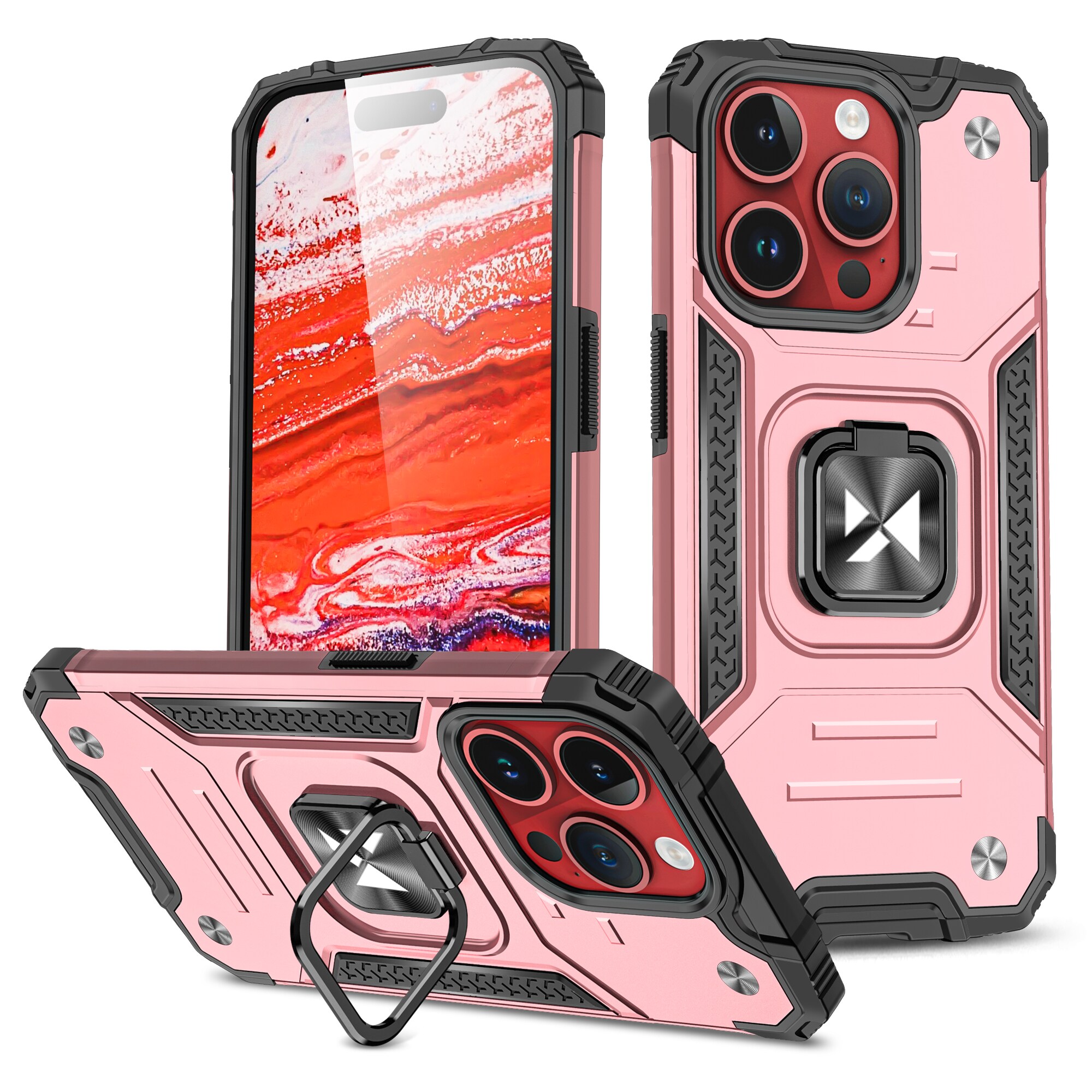 Wozinsky Ring Armor iPhone 15 Pro Max Ring Armor-etui - gull