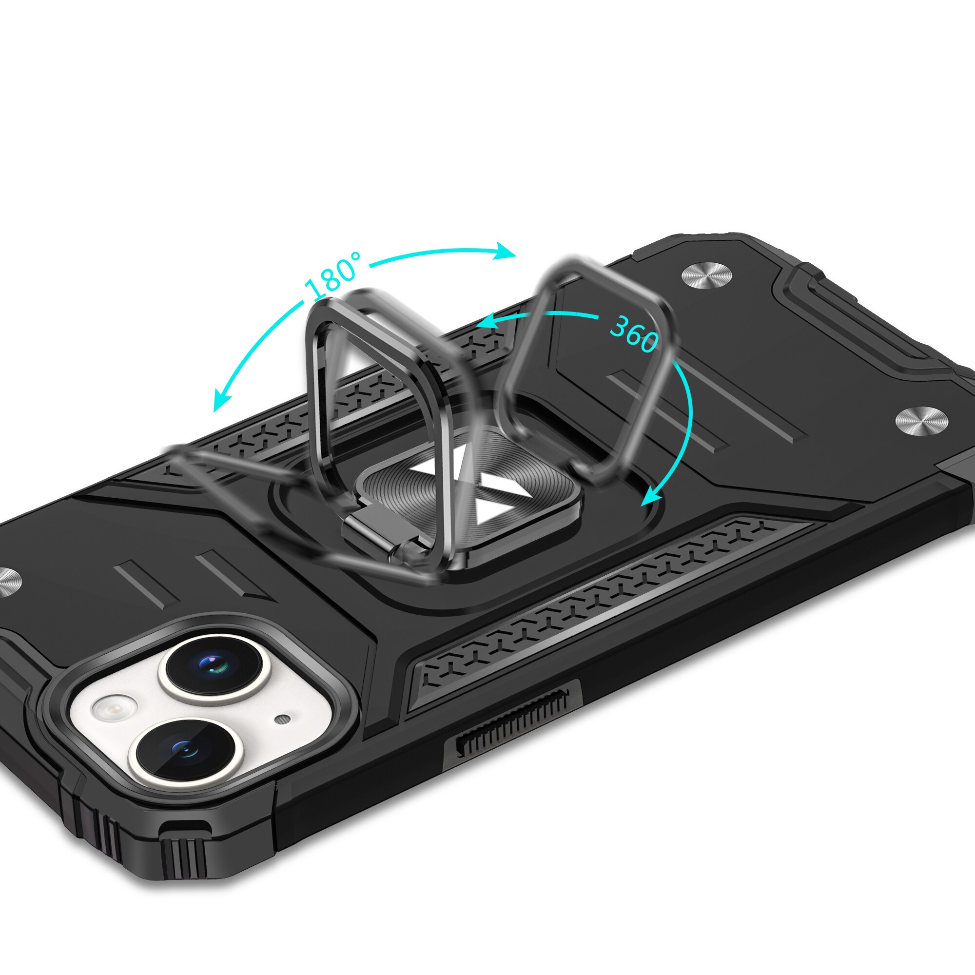 Wozinsky Ring Armor iPhone 15 Plus iPhone 15 Plus Ring Armor-etui - Sølv
