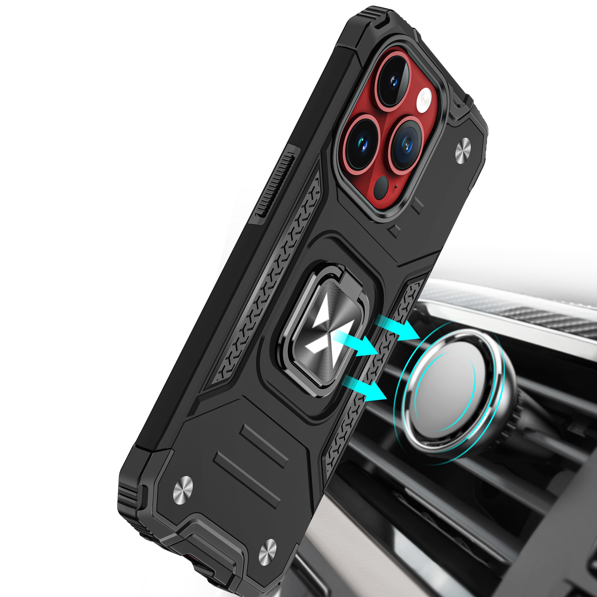 Wozinsky Ring Armor iPhone 15 Pro iPhone 15 Pro Ring Armor-etui - gull