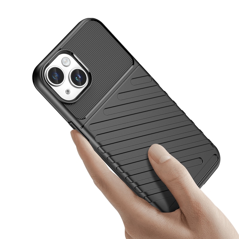 Armored iPhone 15 Plus Thunder-koffert - blå