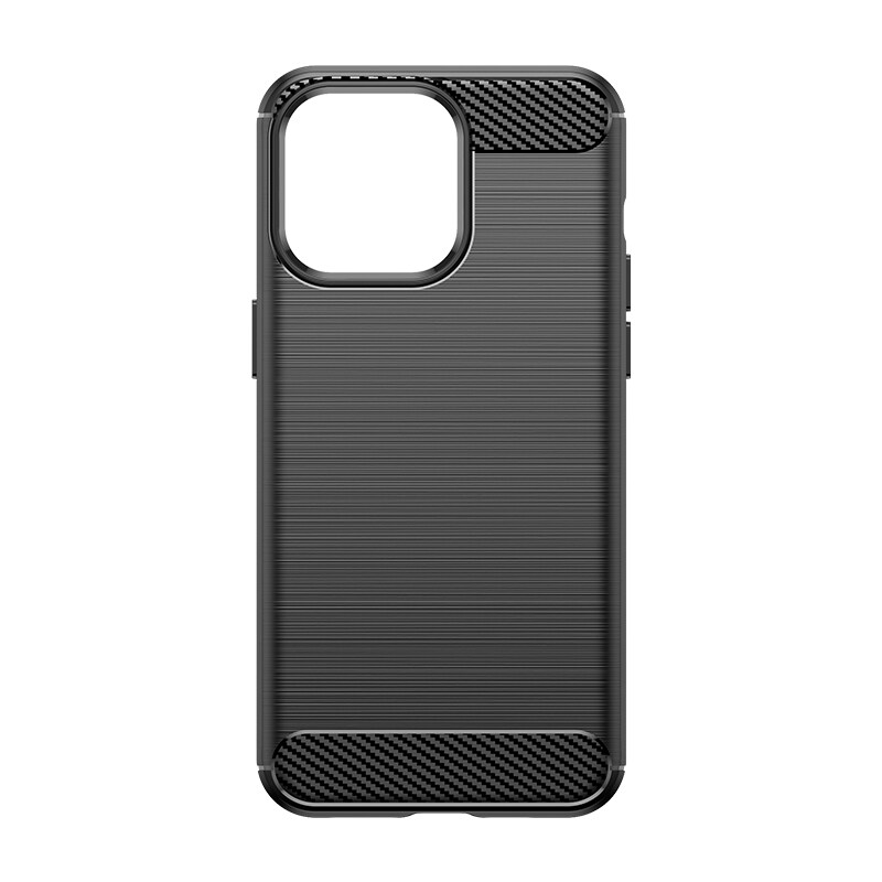 Fleksibelt karbonmønster-etui for iPhone 15 Pro Carbon Case - blå