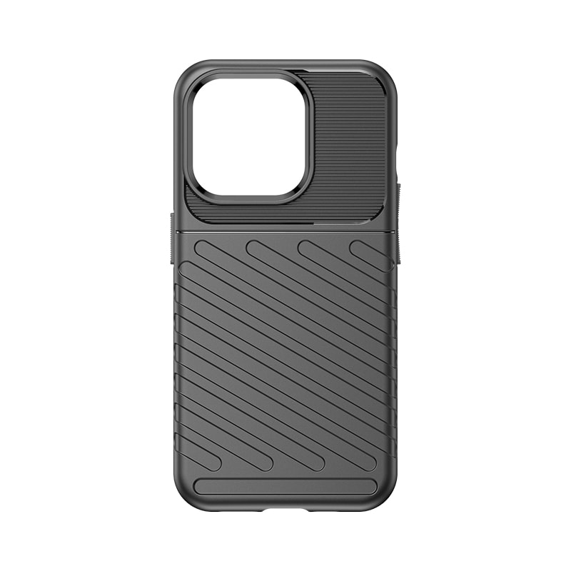 Armored iPhone 15 Pro Thunder-koffert - svart