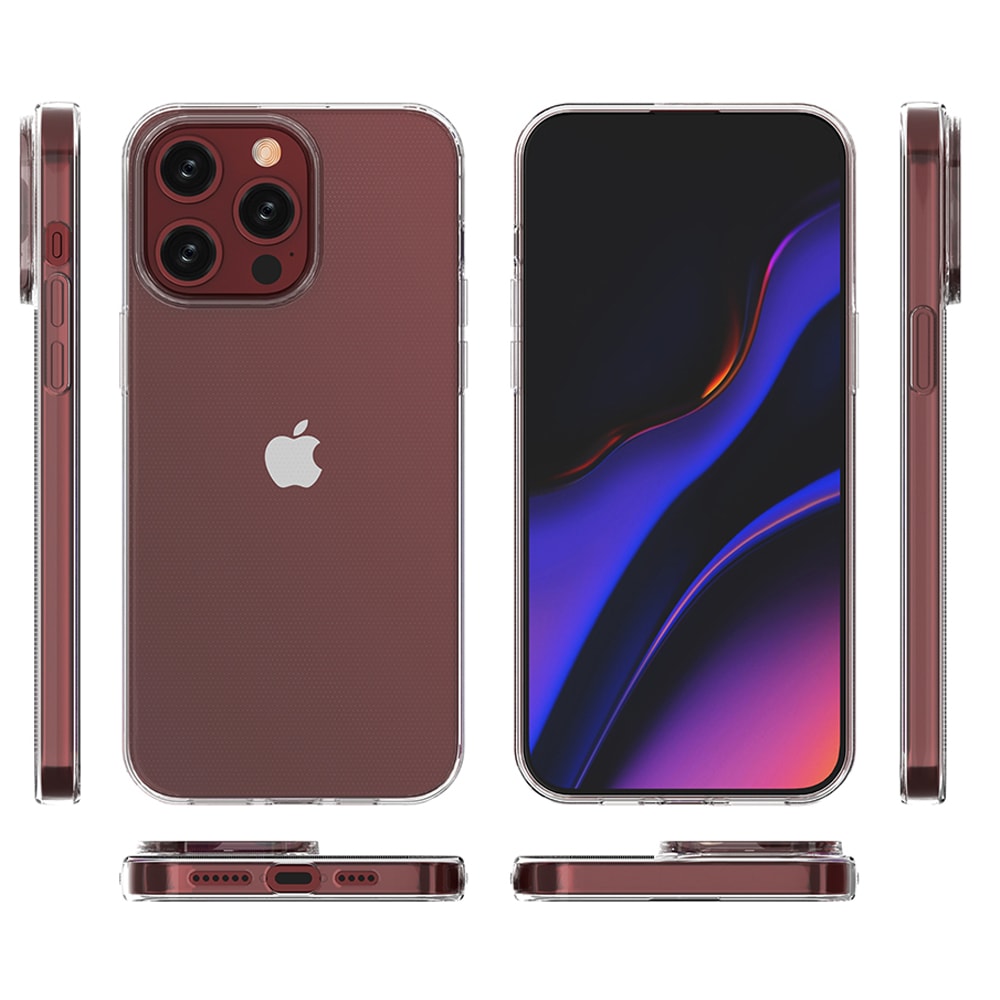 iPhone 15 Pro Max-etui fra Ultra Clear-serien i gjennomsiktig farge