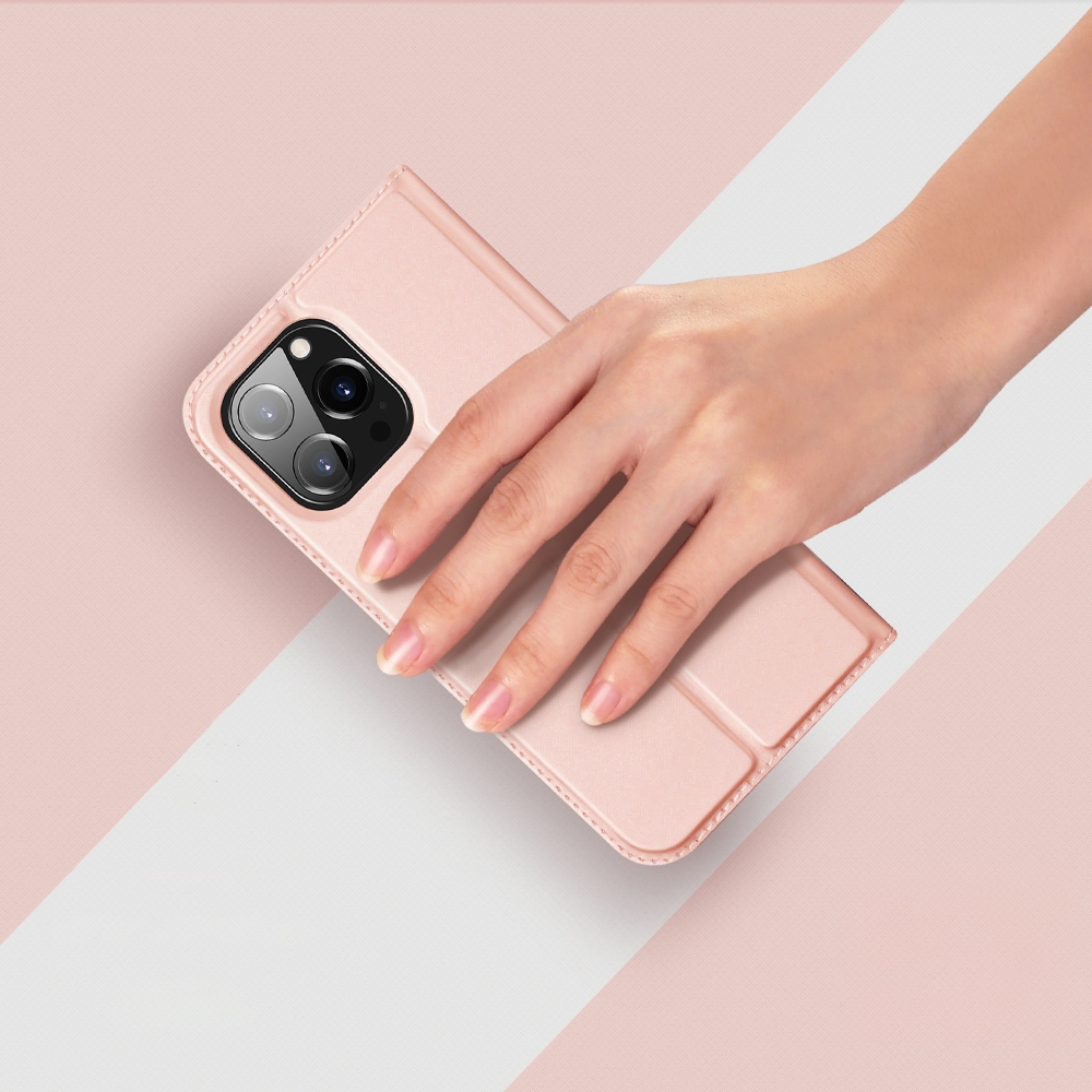 Dux Ducis Skin Pro lommebokveske for iPhone 15 Pro - Rosa