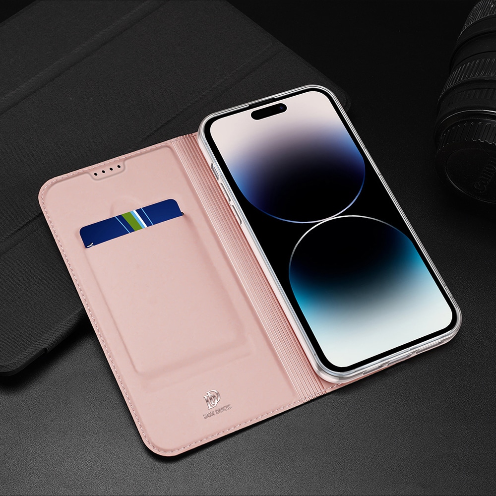 Dux Ducis Skin Pro lommebokveske for iPhone 15 Pro - Rosa