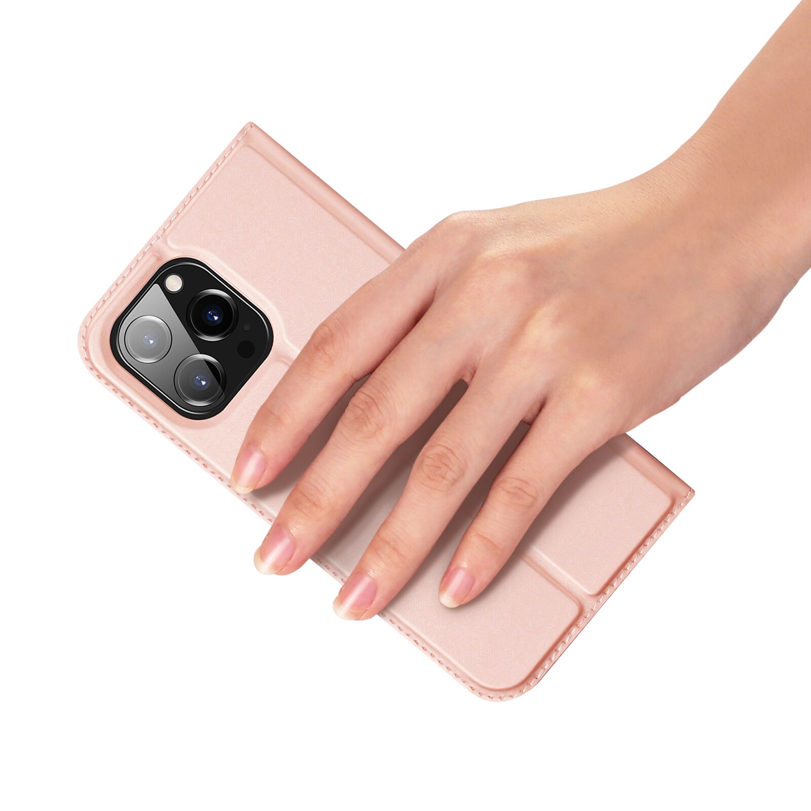 Dux Ducis Skin Pro lommebokveske for iPhone 15 Pro - Rosa