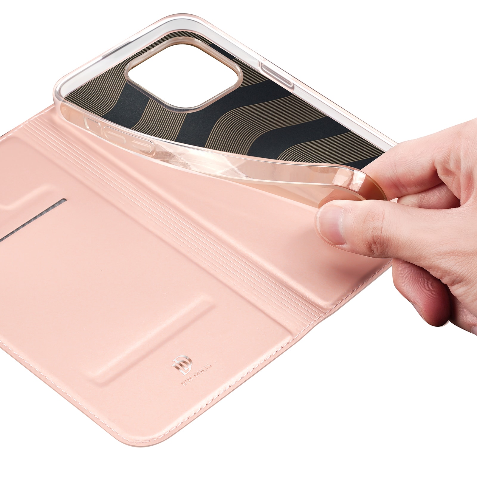 Dux Ducis Skin Pro lommebokveske for iPhone 15 Pro - Rosa