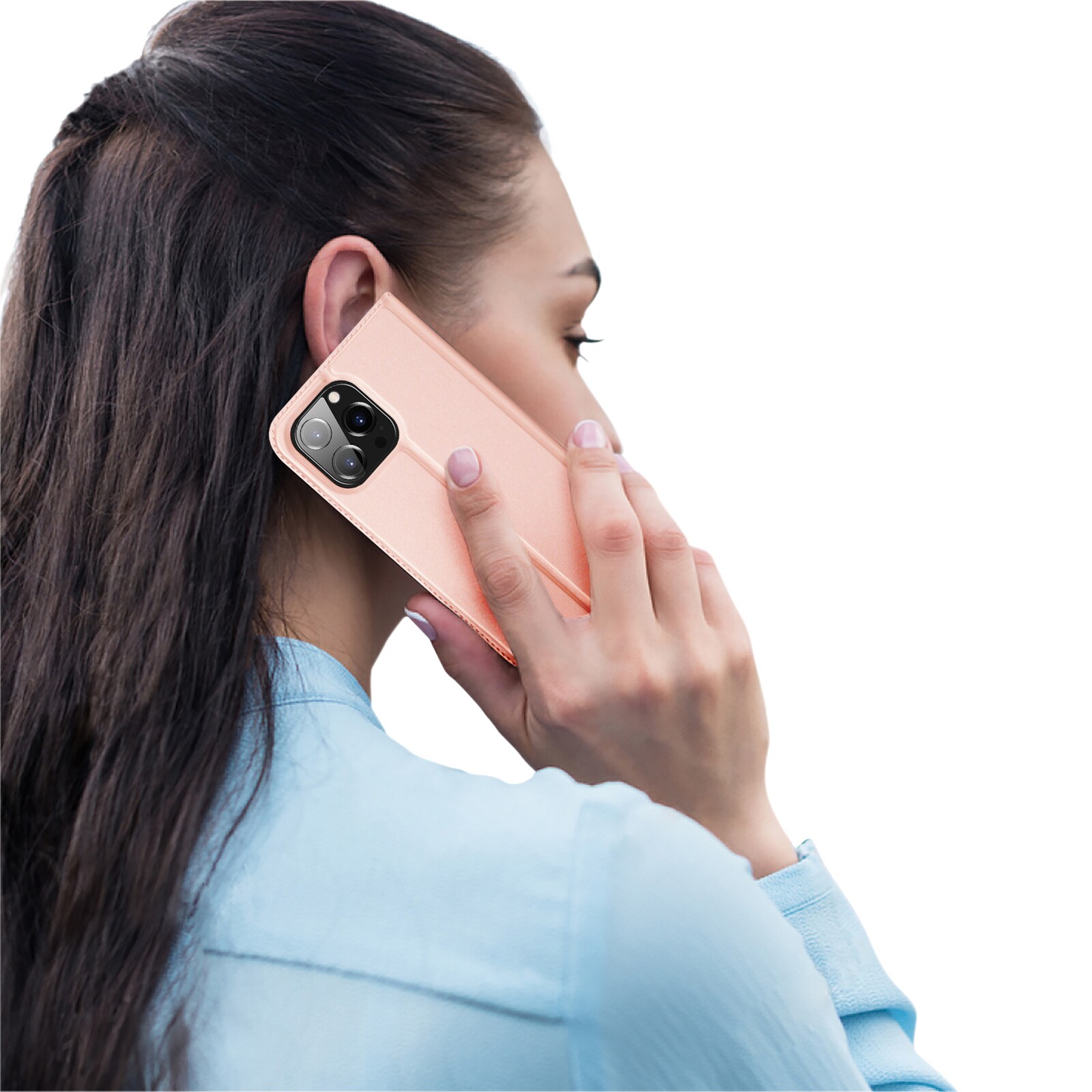 Dux Ducis Skin Pro lommebokveske for iPhone 15 Pro - Rosa