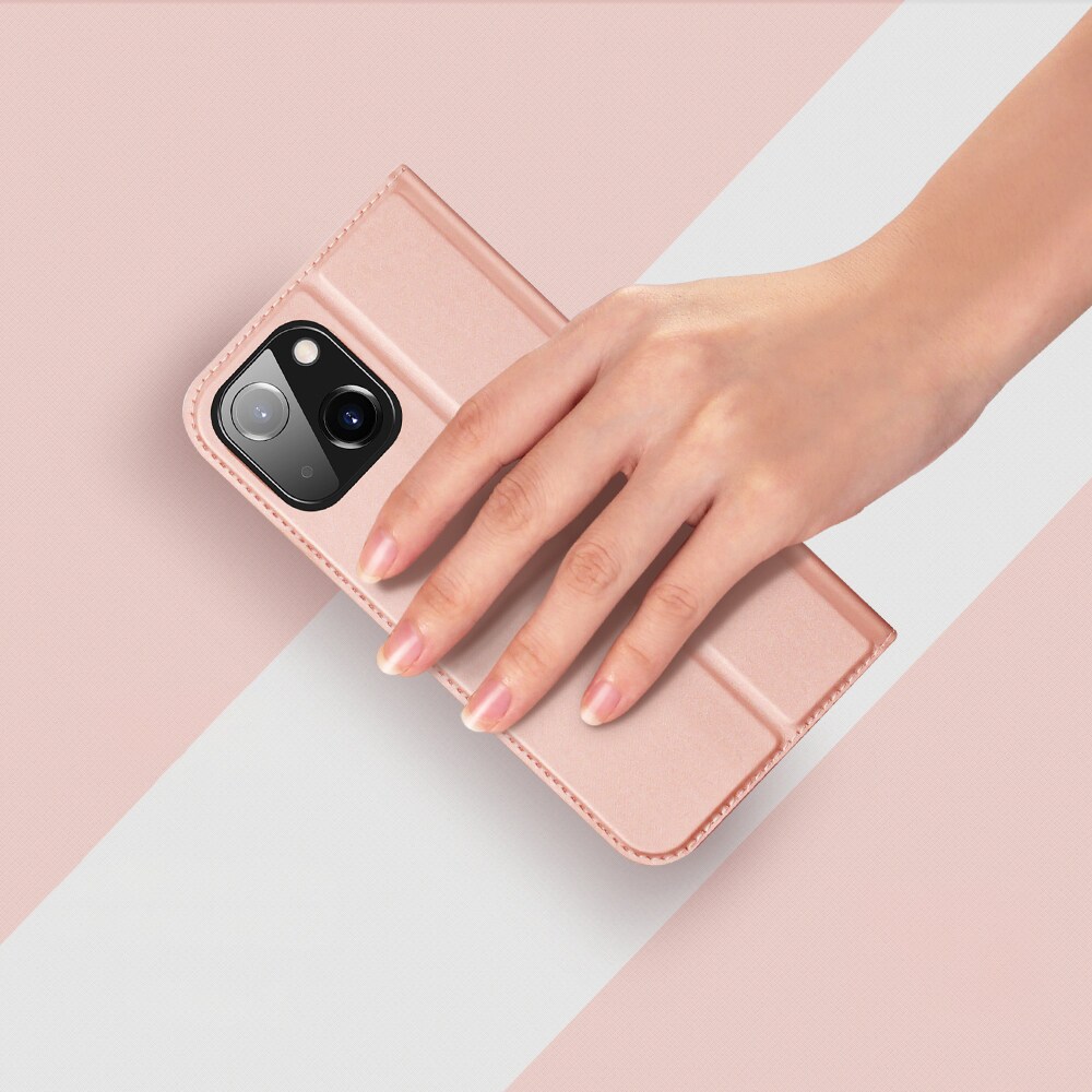 Dux Ducis Skin Pro lommebokveske for iPhone 15 Plus - Rosa