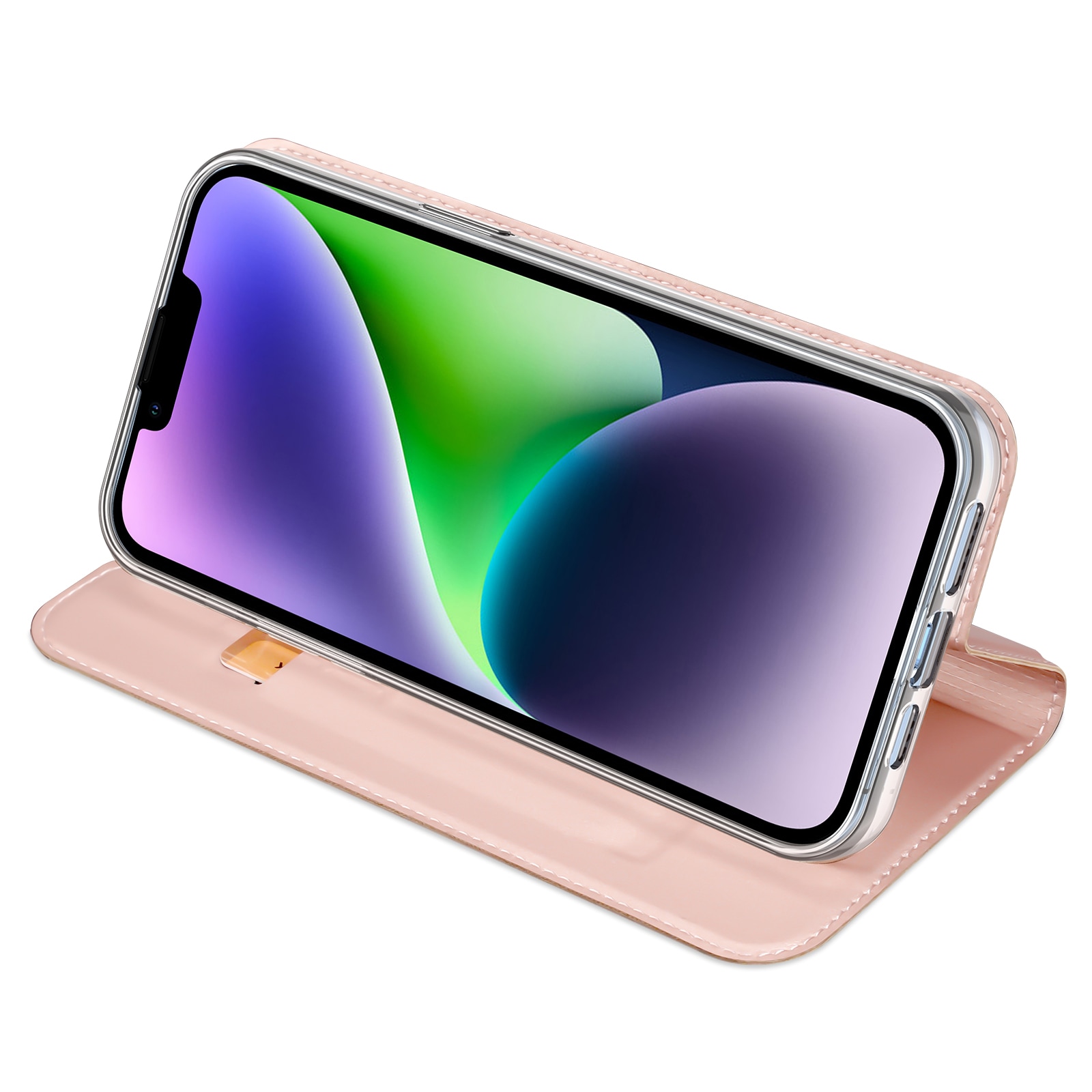 Dux Ducis Skin Pro lommebokveske for iPhone 15 Plus - Rosa