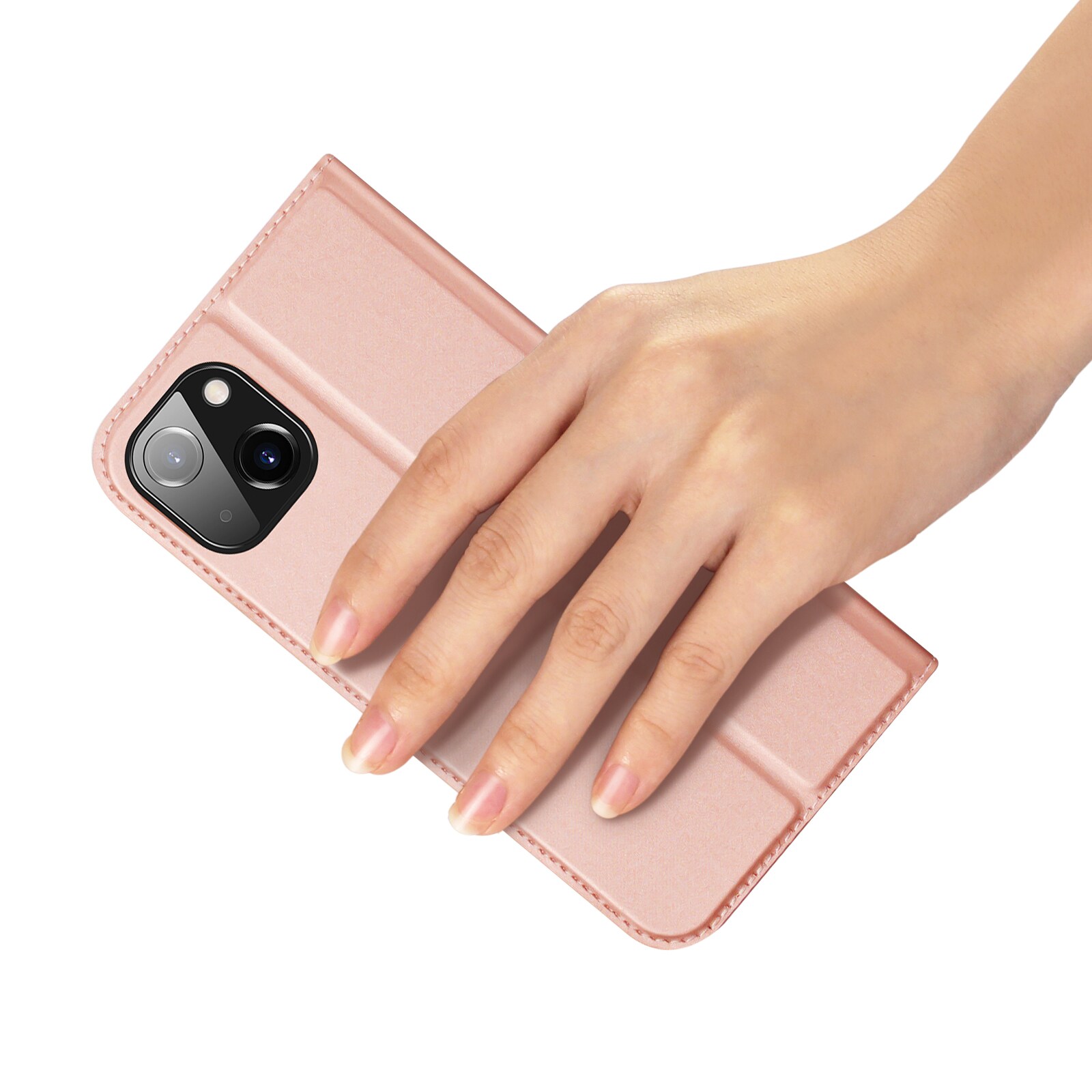 Dux Ducis Skin Pro lommebokveske for iPhone 15 Plus - Rosa