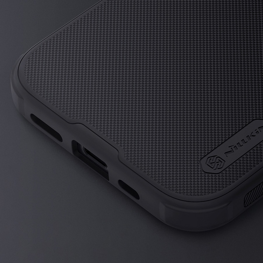 Nillkin Super Frosted Shield Pro forsterket etui for iPhone 15 Plus - blå