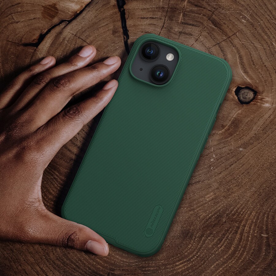 Nillkin Super Frosted Shield Pro forsterket etui for iPhone 15 Plus - blå