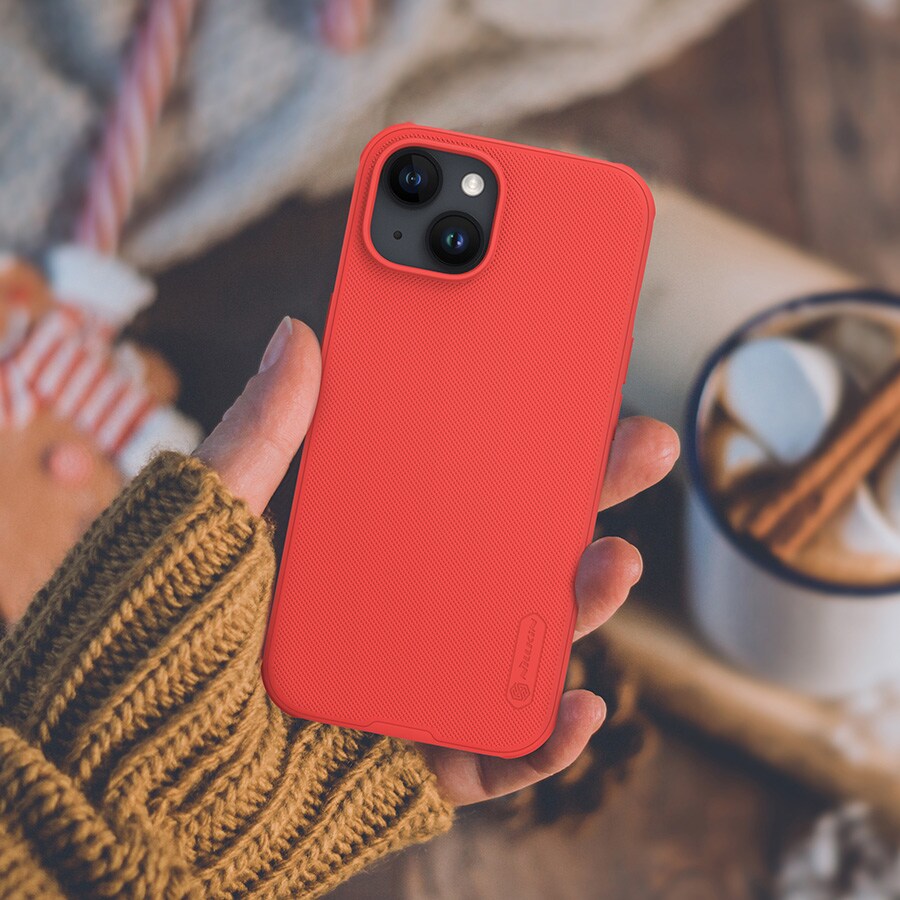 Nillkin Super Frosted Shield Pro forsterket etui for iPhone 15 Plus - blå