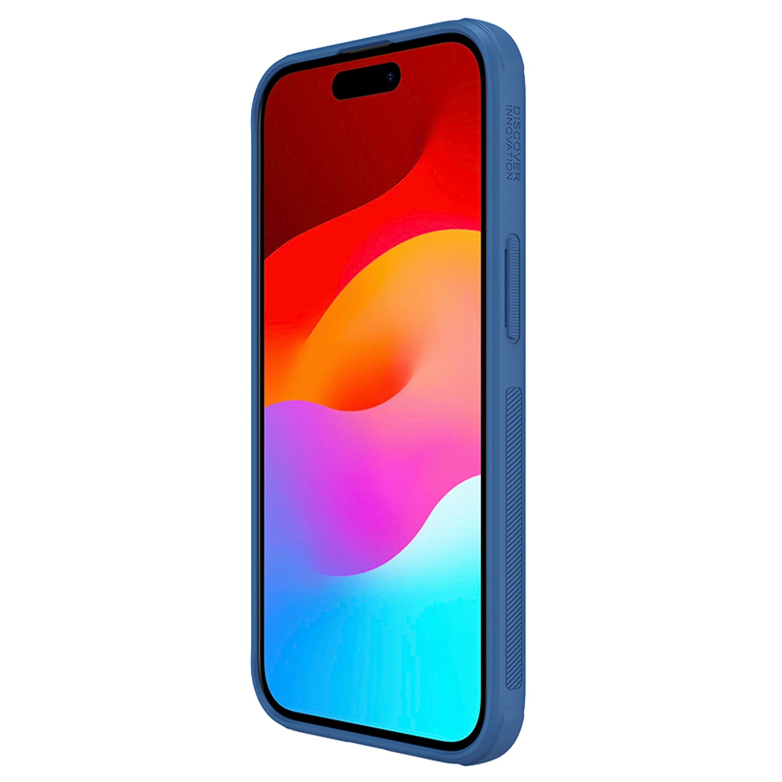 Nillkin Super Frosted Shield Pro forsterket etui for iPhone 15 Plus - blå