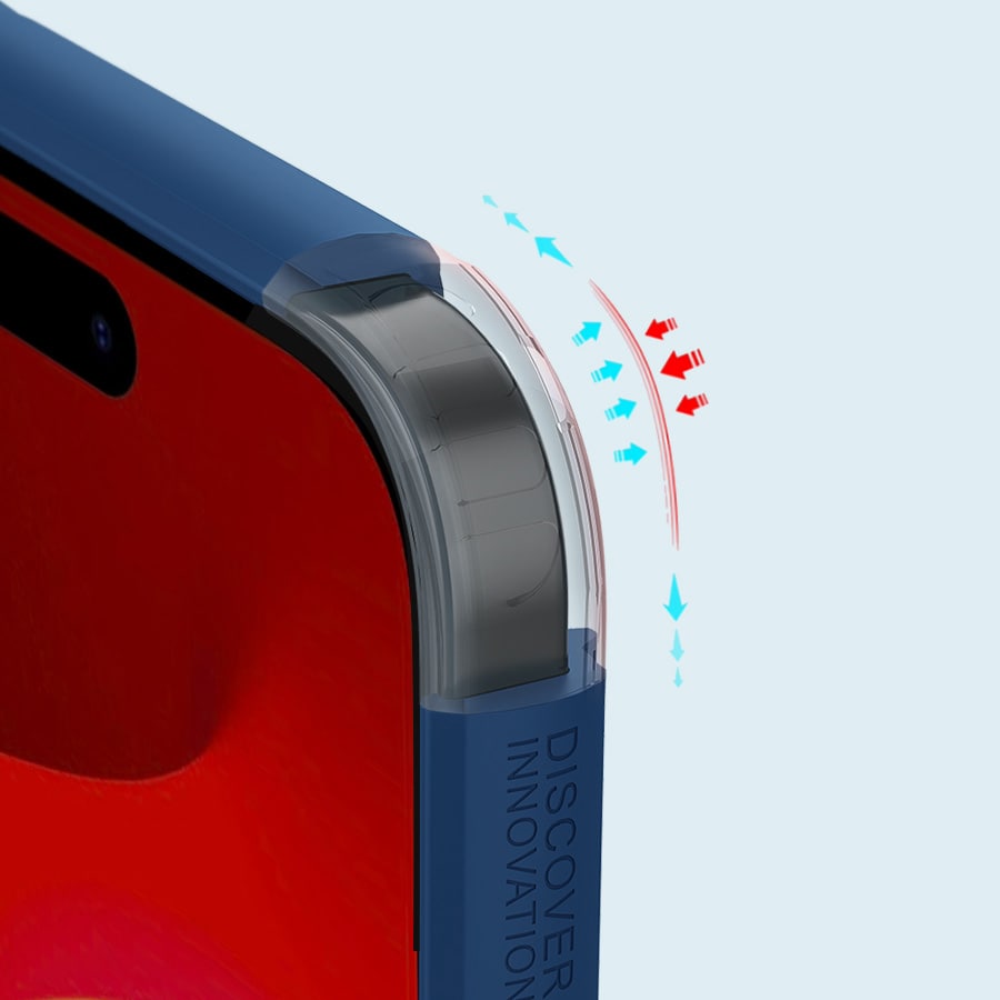 Nillkin Super Frosted Shield Pro forsterket etui for iPhone 15 Plus - blå