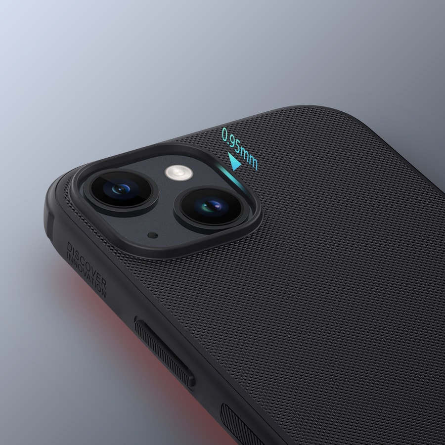 Nillkin Super Frosted Shield Pro forsterket etui for iPhone 15 Plus - blå