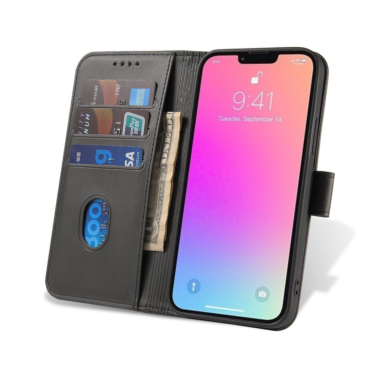 Magnet Veske med klaff og lommebok for Tecno Spark 10 - svart
