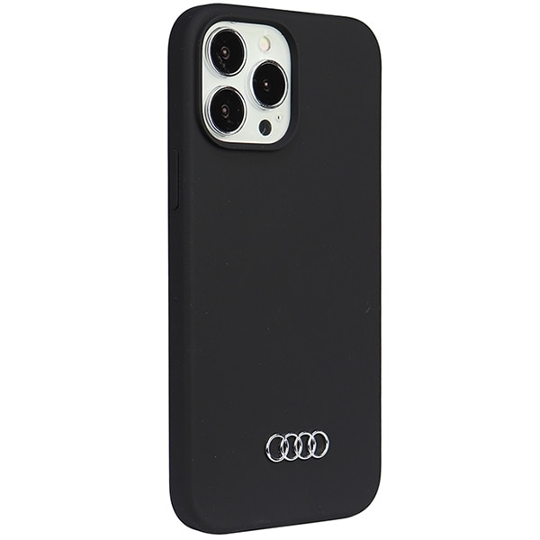 Audi silikonetui iPhone 13 Pro Max 6,7" svart/svart hardcase AU-LSRIP13PM-Q3/D1-BK