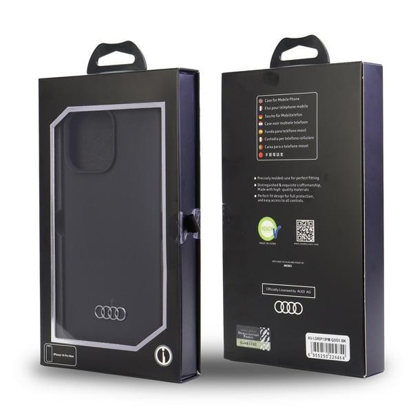 Audi silikonetui iPhone 13 Pro Max 6,7" svart/svart hardcase AU-LSRIP13PM-Q3/D1-BK