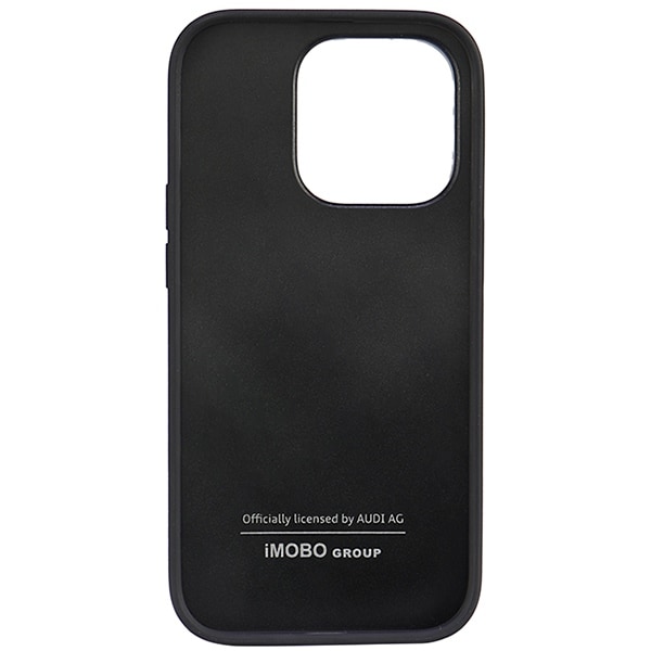 Audi syntetisk lær iPhone 14 Pro 6,1" svart/svart hardcase AU-TPUPPCIP14P-TT/D1-BK