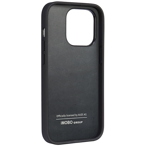 Audi syntetisk lær iPhone 14 Pro 6,1" svart/svart hardcase AU-TPUPPCIP14P-TT/D1-BK