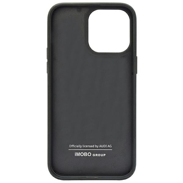 Audi karbonfiberstripe iPhone 14 Pro 6,1" svart/svart hardcase AUS-TPUPCIP14P-R8/D1-BK