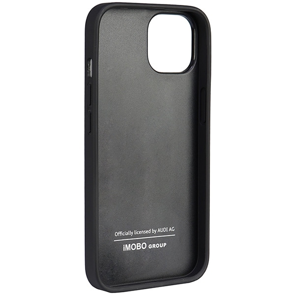 Audi Genuine Leather iPhone 14 6,1" svart/svart hardcase AU-TPUPPCIP14-Q8/D1-BK