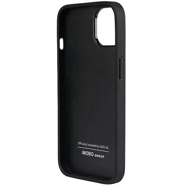 Audi Genuine Leather iPhone 14 6,1" svart/svart hardcase AU-TPUPPCIP14-Q8/D1-BK