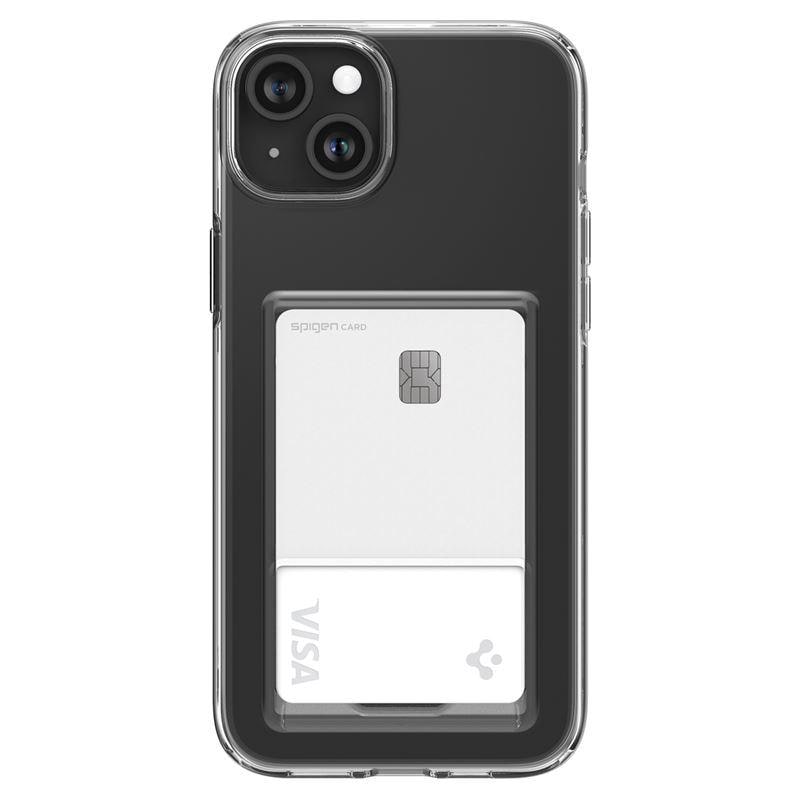 Spigen Crystal Slot-etui for iPhone 15 Plus - Klar